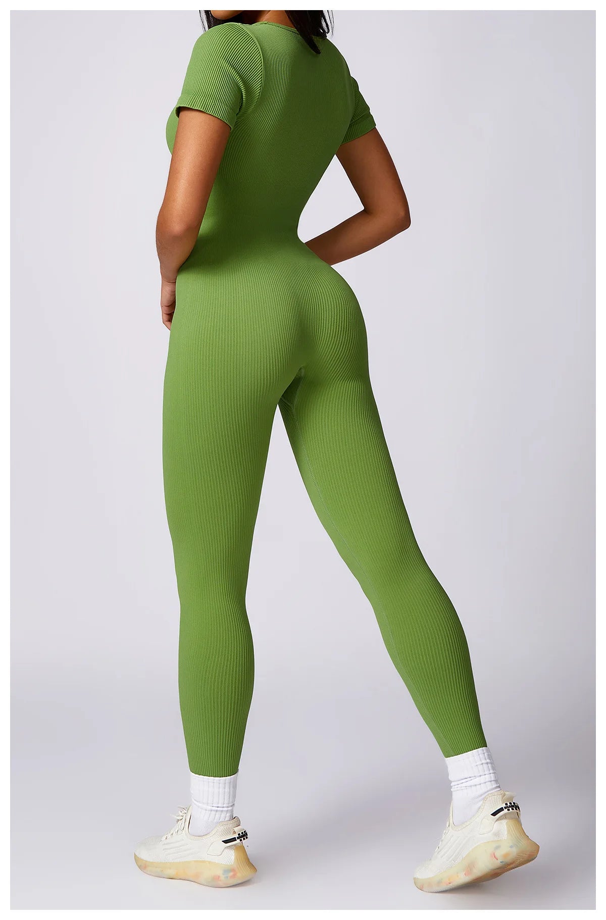 Aria Ribbed Fitness Jumpsuit