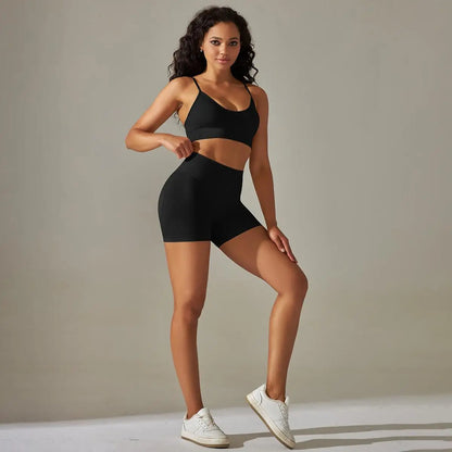 Evelyn Yoga Shorts Set