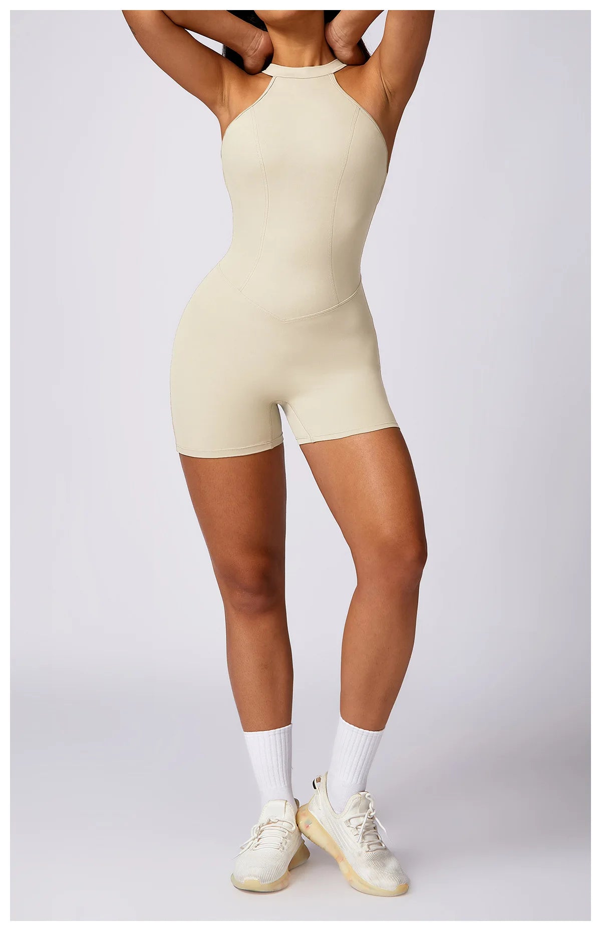 Ariana Backless Fitness Romper