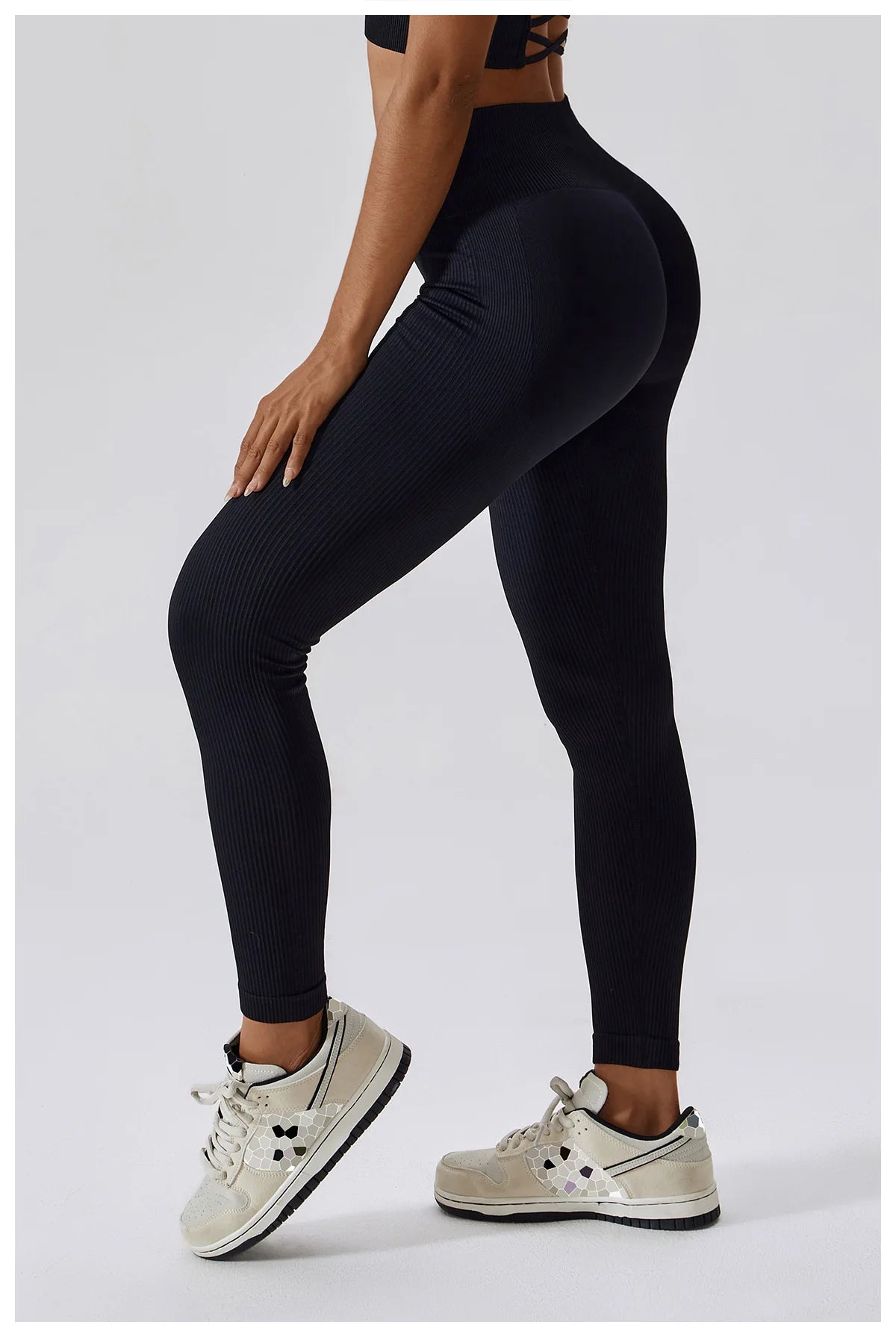 Jade Athletic Ribbed Leggings