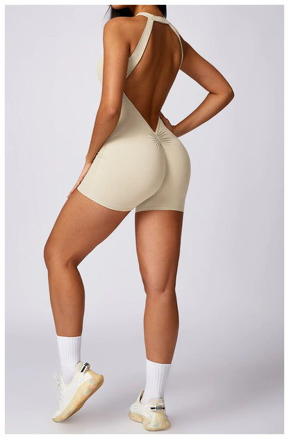 Ariana Backless Fitness Romper