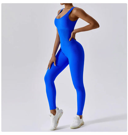 Aurora Ribbed Yoga Jumpsuit