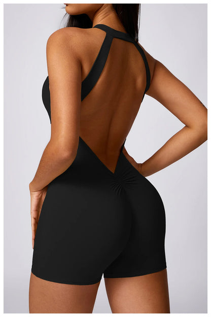 Ariana Backless Fitness Romper