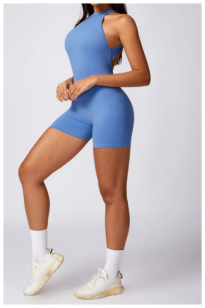 Ariana Backless Fitness Romper