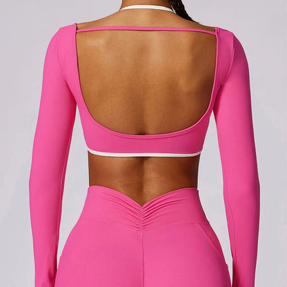 Gabrielle Backless Yoga Shirt