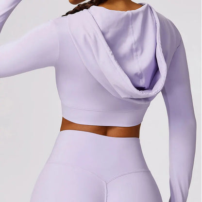 Elena Hooded Workout Top