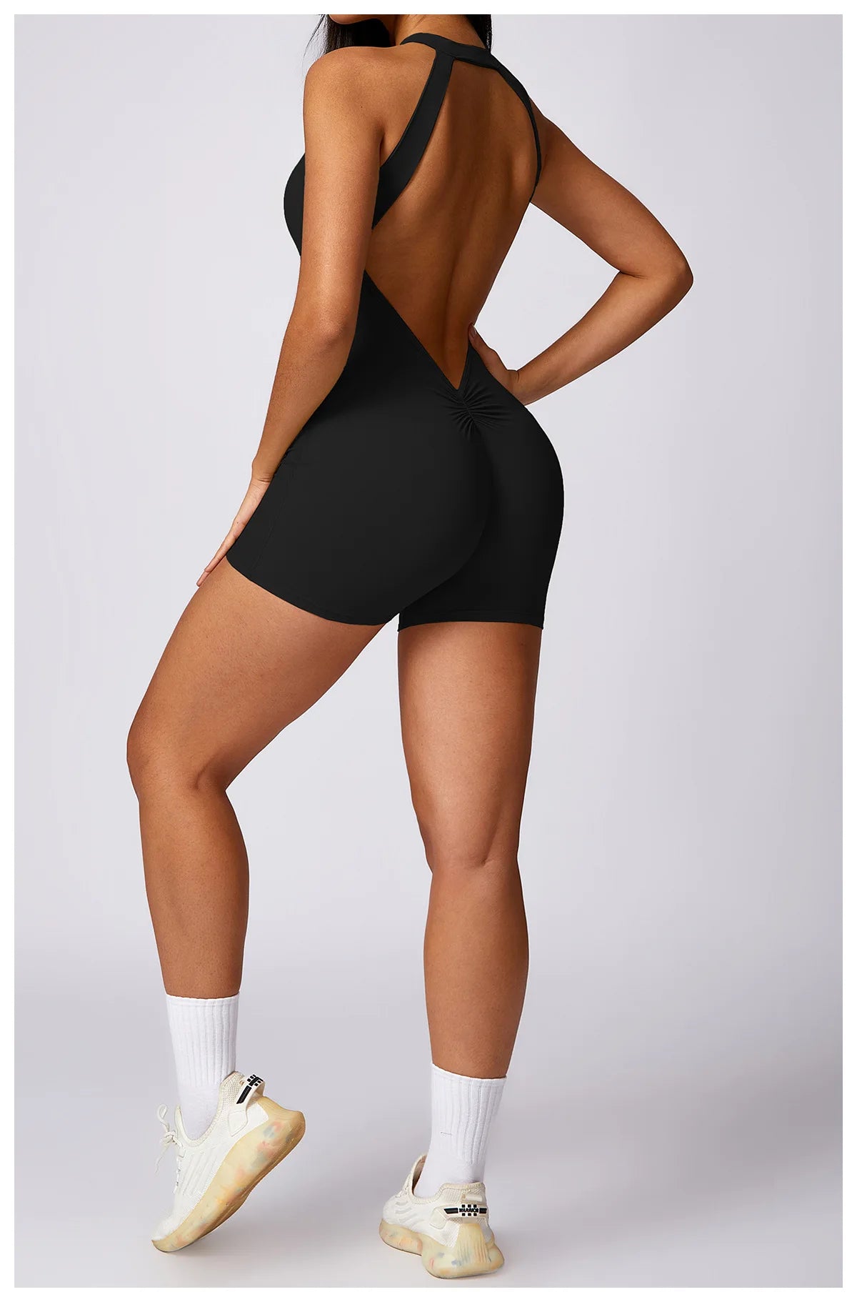 Ariana Backless Fitness Romper