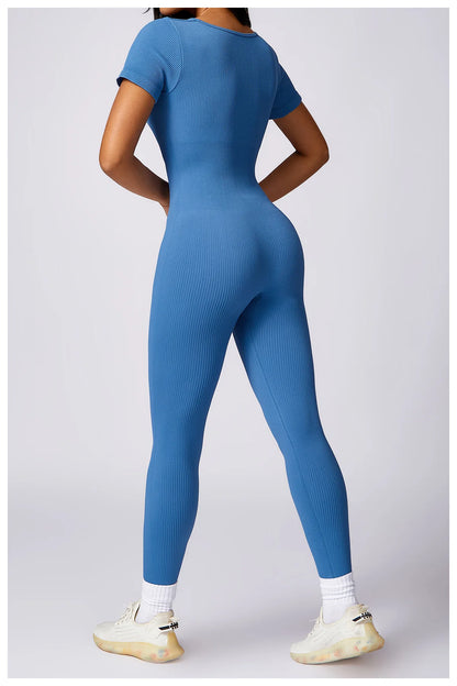 Aria Ribbed Fitness Jumpsuit