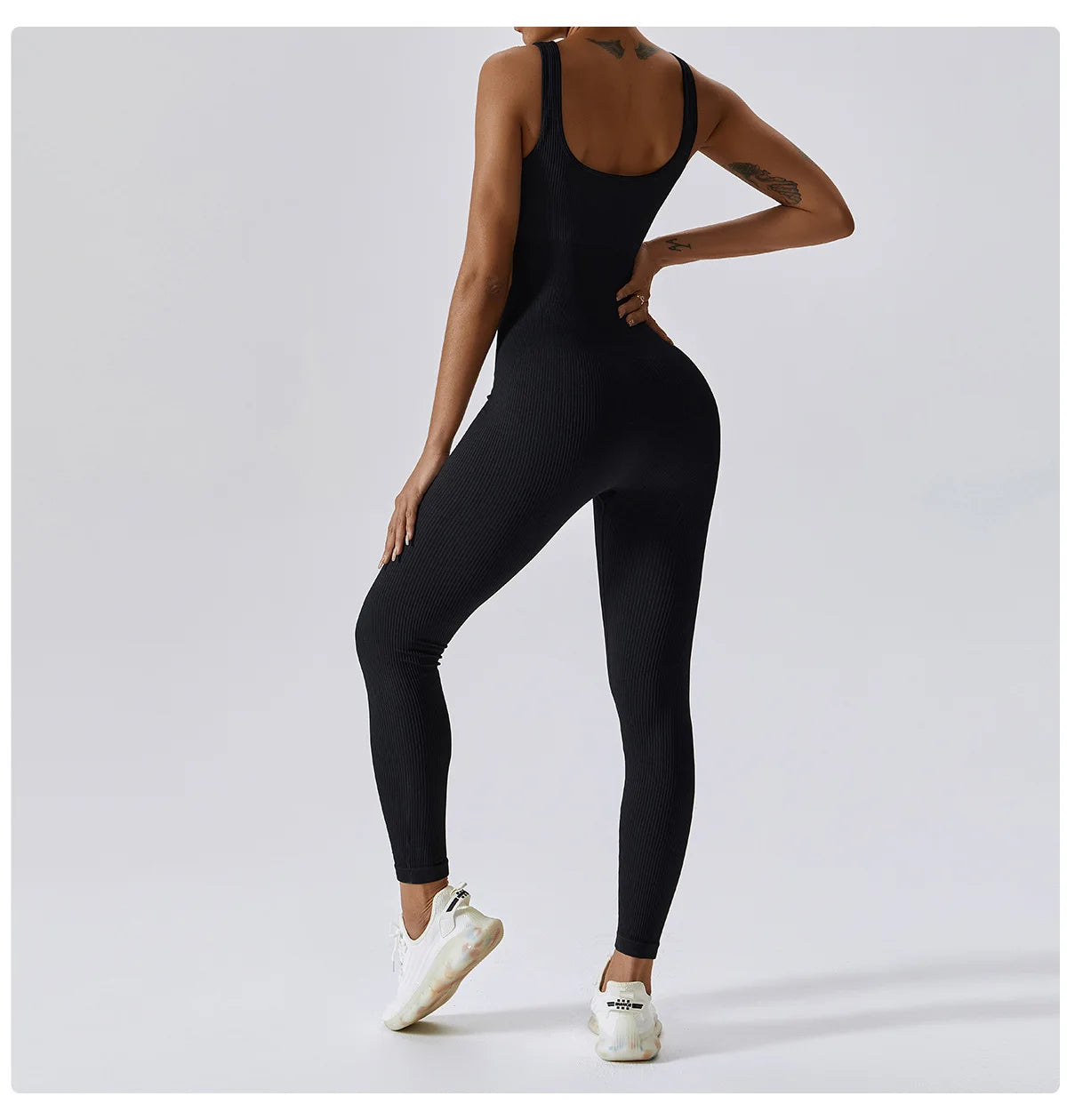 Aurora Ribbed Yoga Jumpsuit