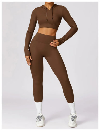 Elena Hooded Workout Top