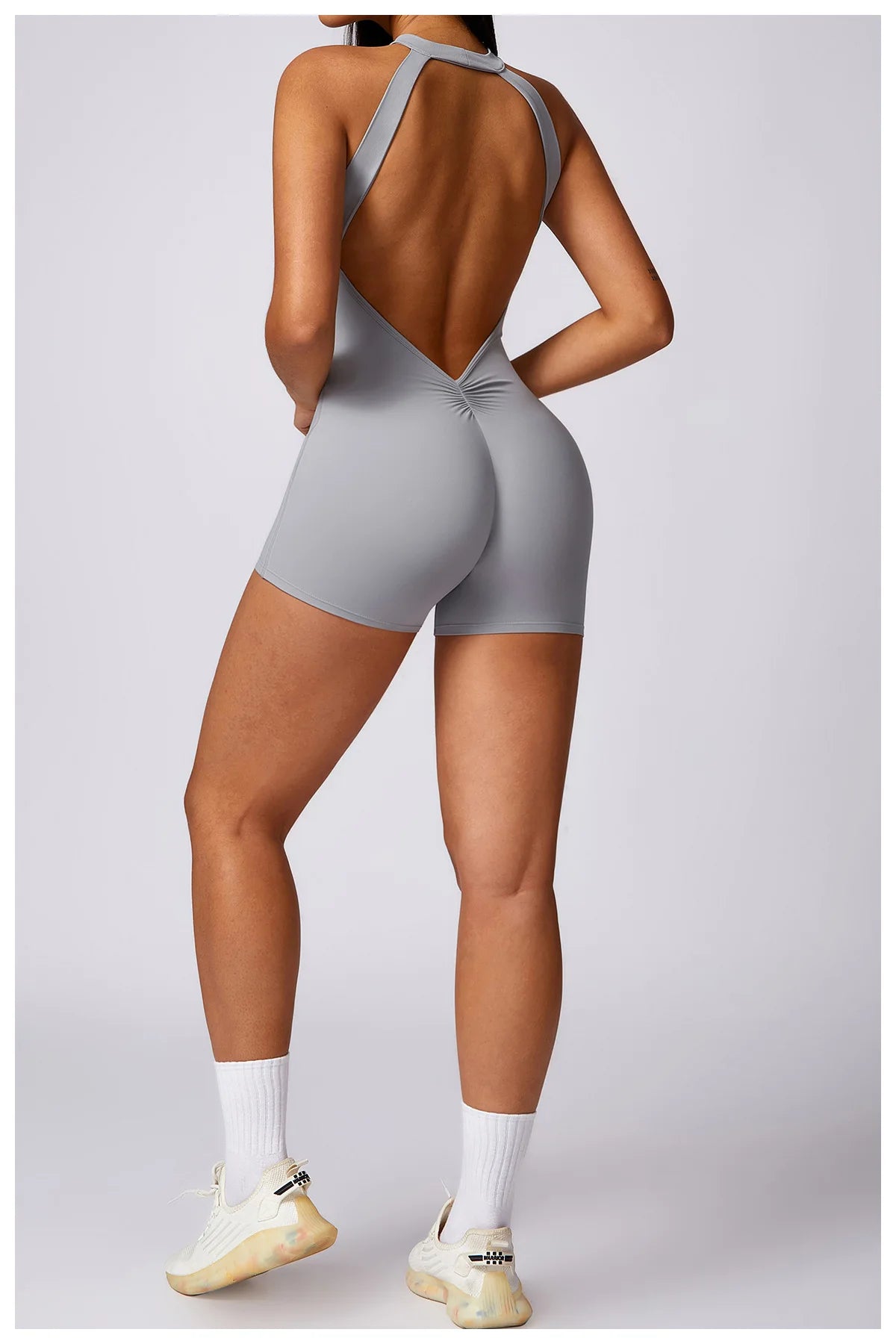 Ariana Backless Fitness Romper