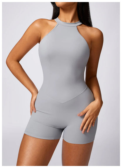 Ariana Backless Fitness Romper