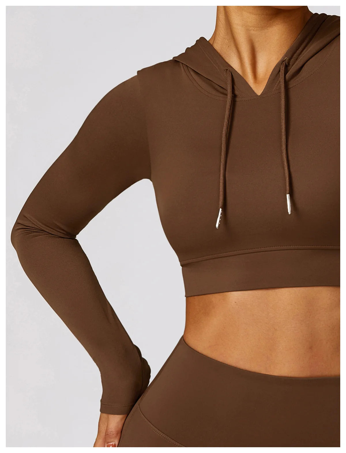 Elena Hooded Workout Top