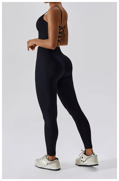 Jade Athletic Ribbed Leggings