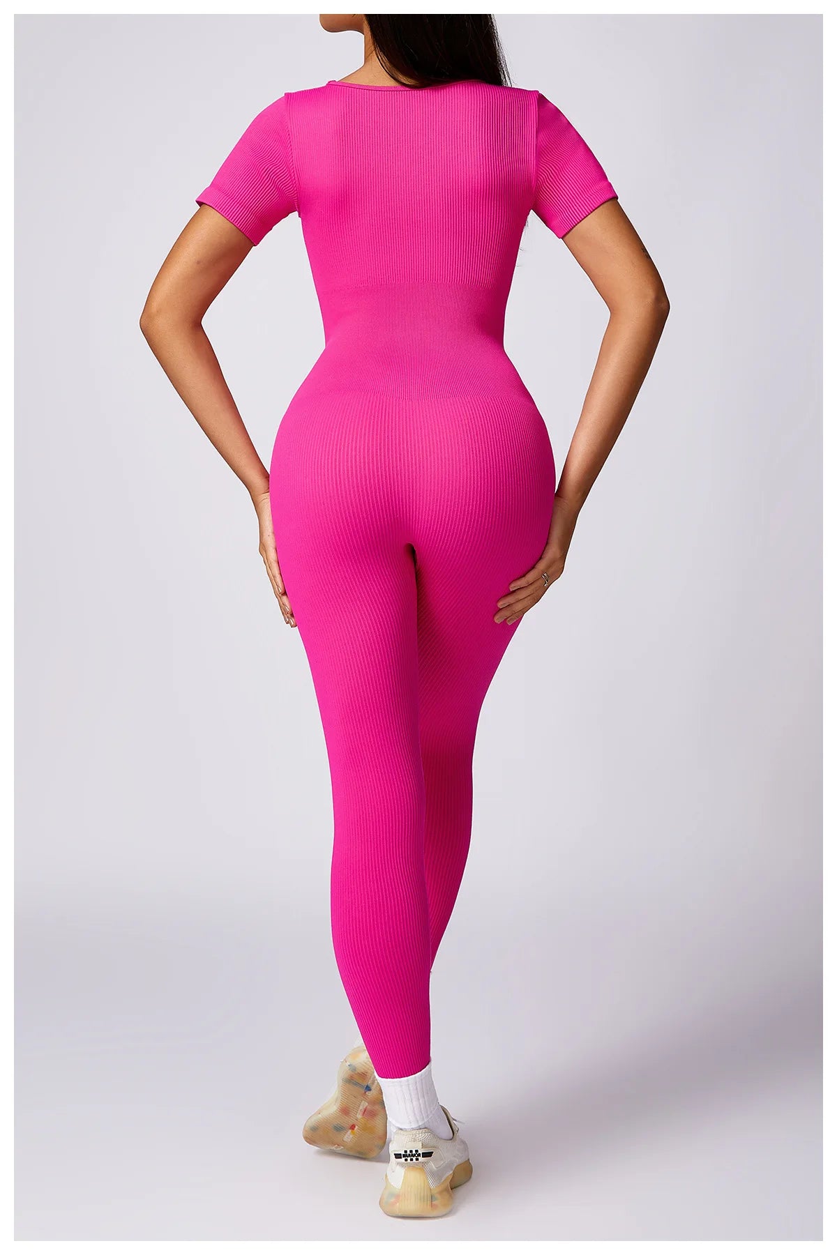 Aria Ribbed Fitness Jumpsuit