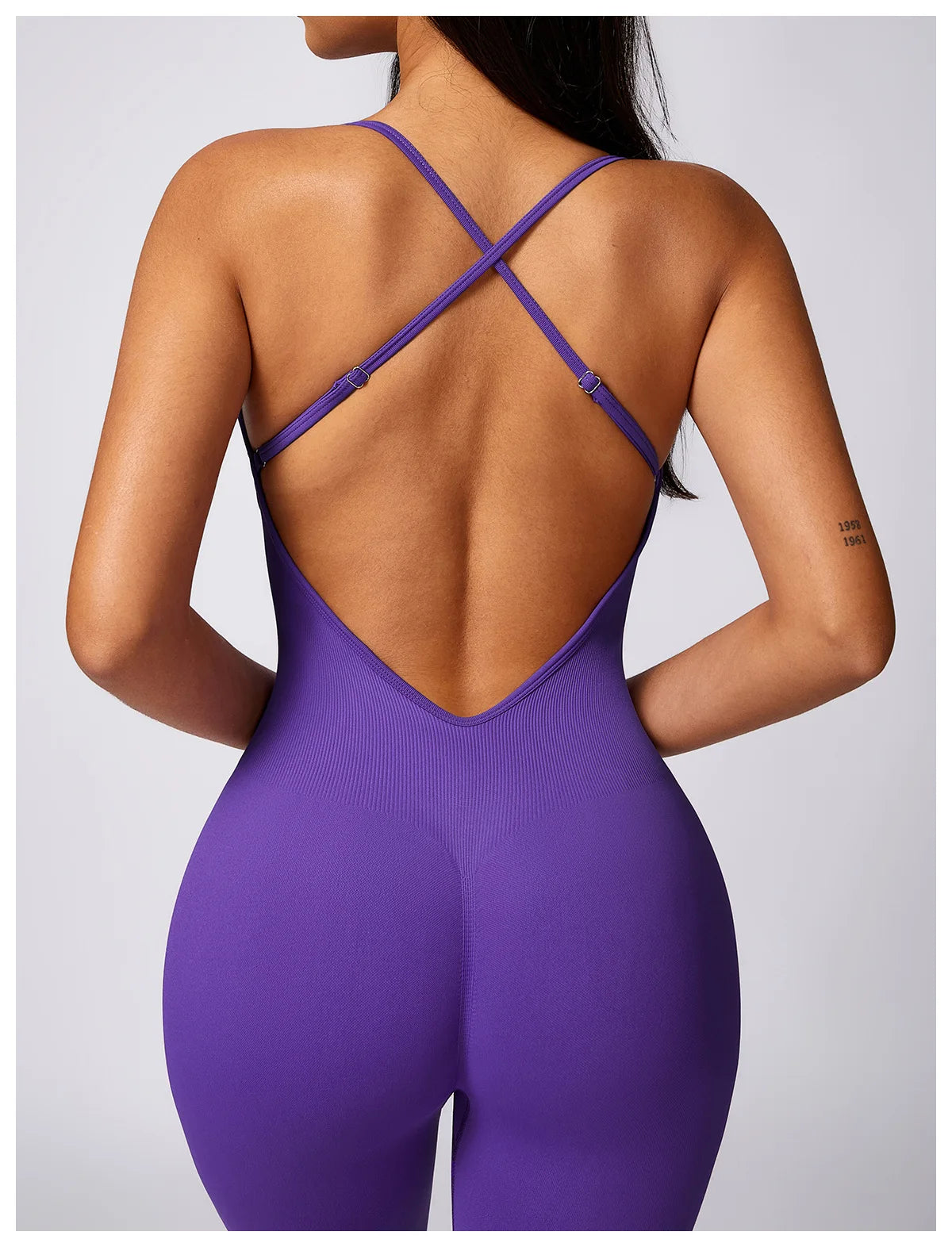 Aria Backless Fitness Romper