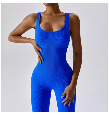 Aurora Ribbed Yoga Jumpsuit