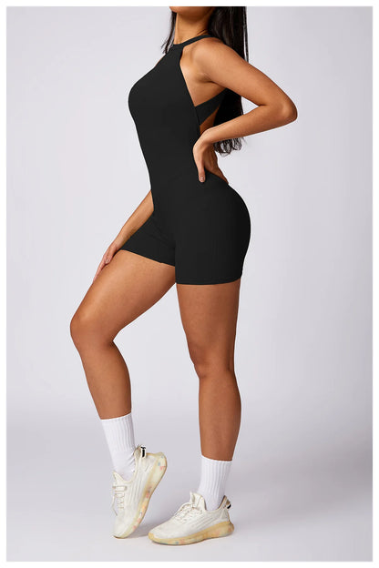 Ariana Backless Fitness Romper