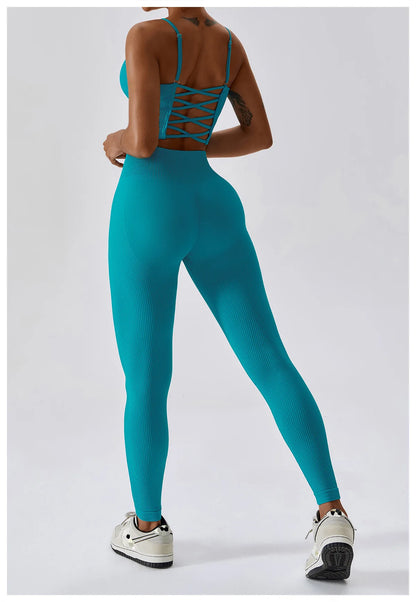 Jade Athletic Ribbed Leggings