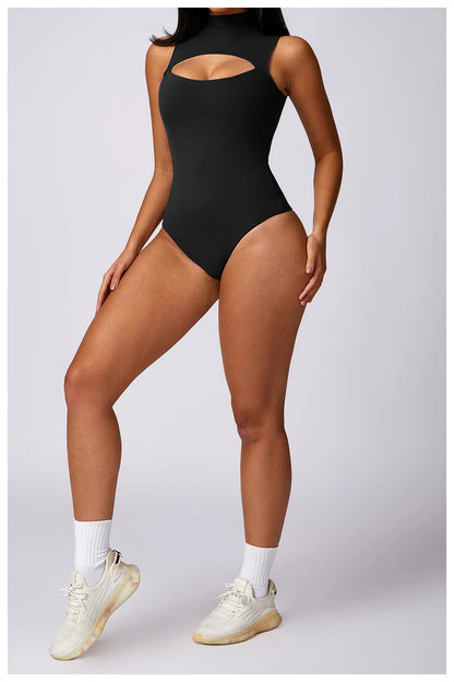 Lila Triangle Fitness Bodysuit