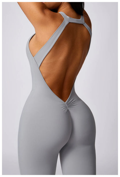 Ruby Backless Gym Bodysuit