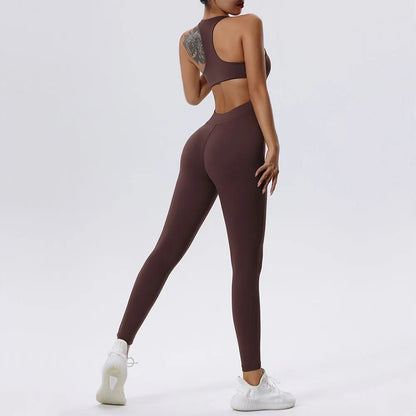 Keira Fitness Zipper Jumpsuit