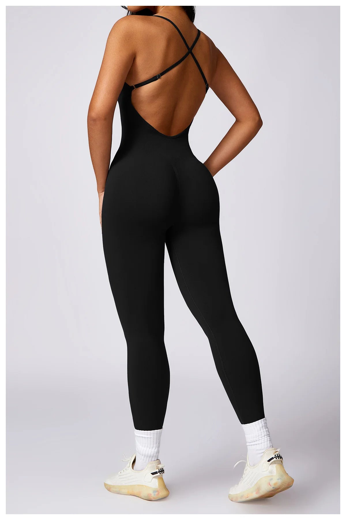 Aria Backless Fitness Romper