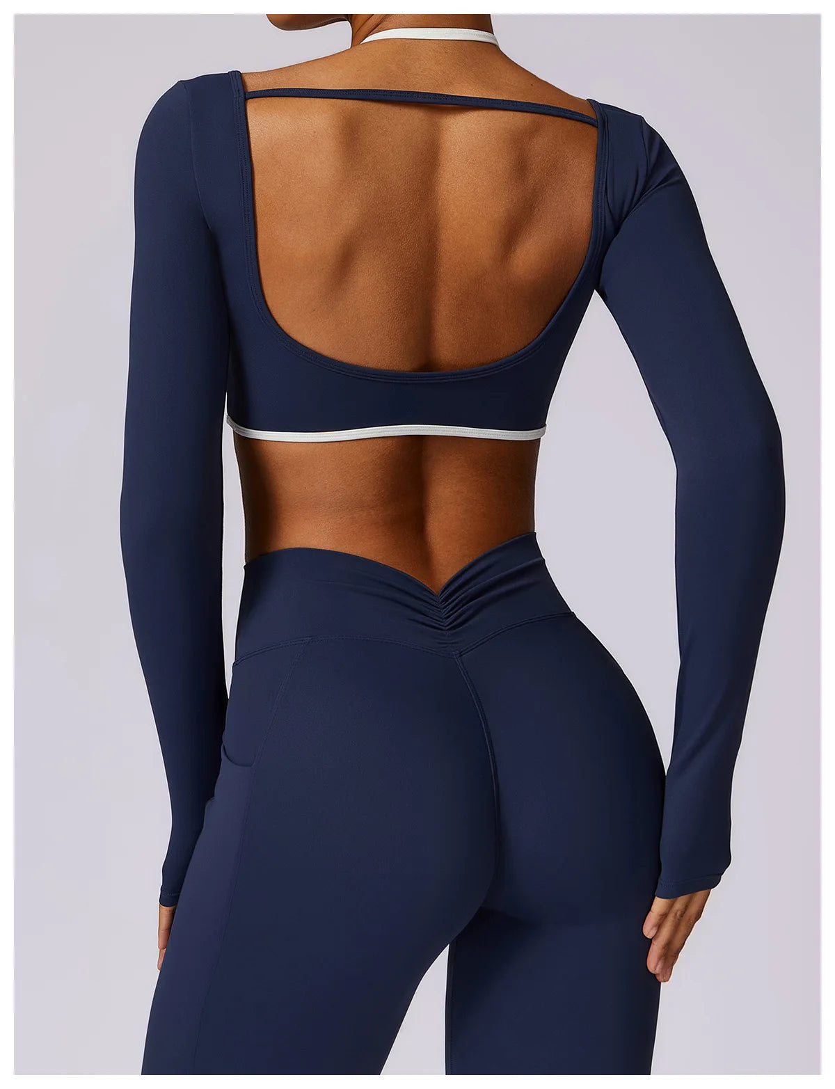 Gabrielle Backless Yoga Shirt