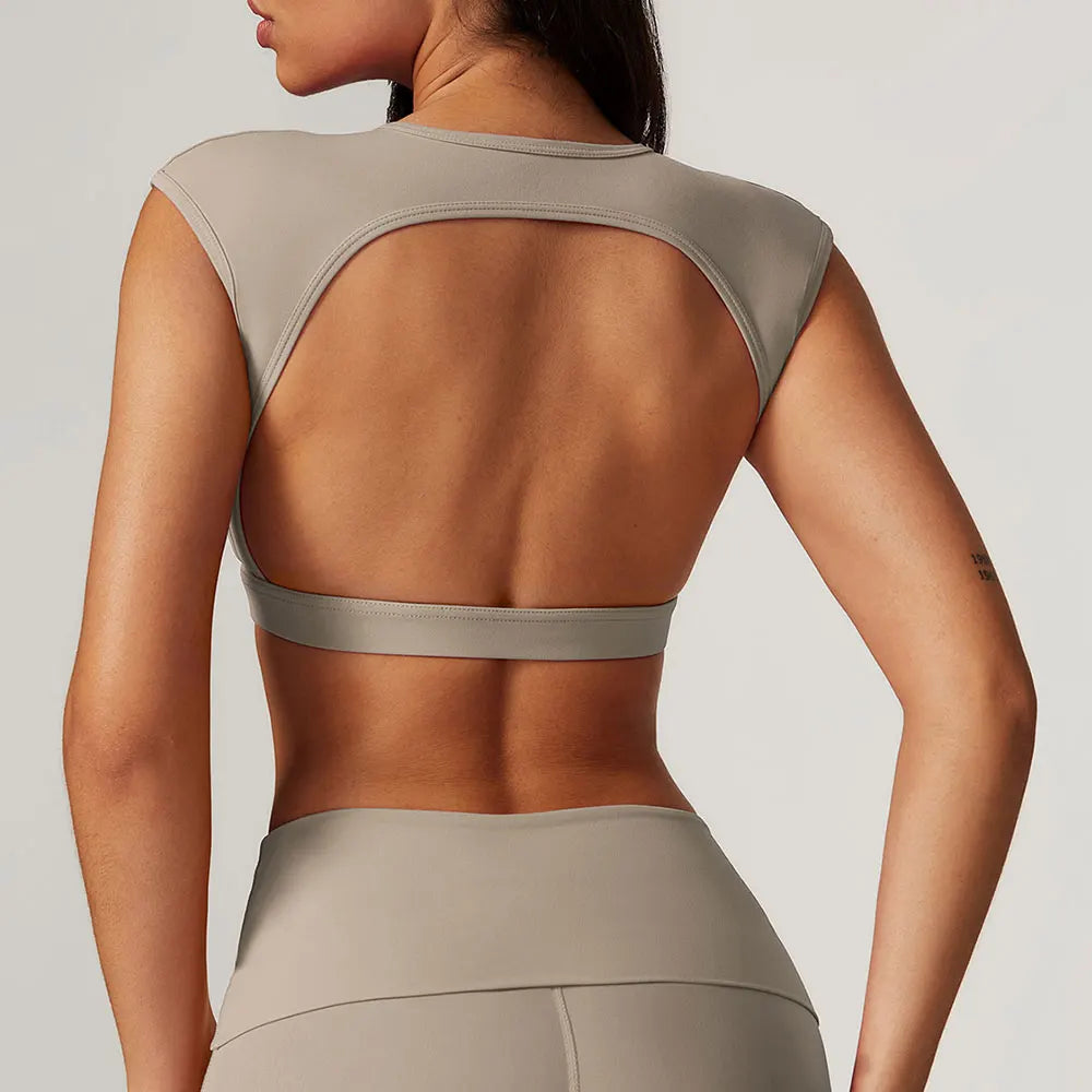 Chloe Backless Yoga Top