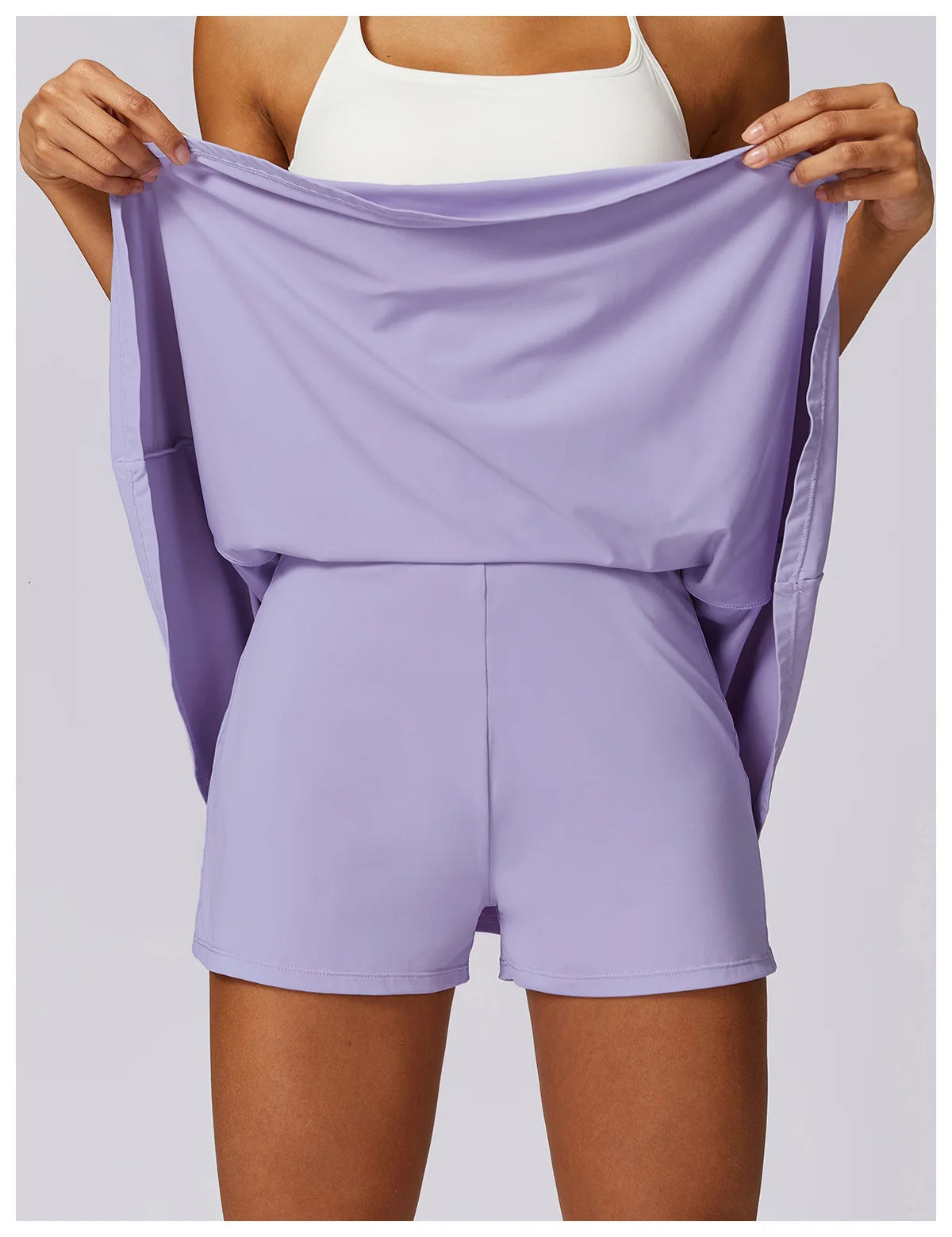 Daphne Solid Tennis Skirt