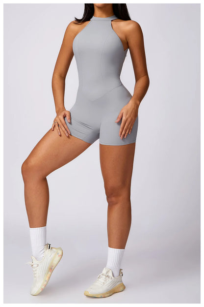 Ariana Backless Fitness Romper