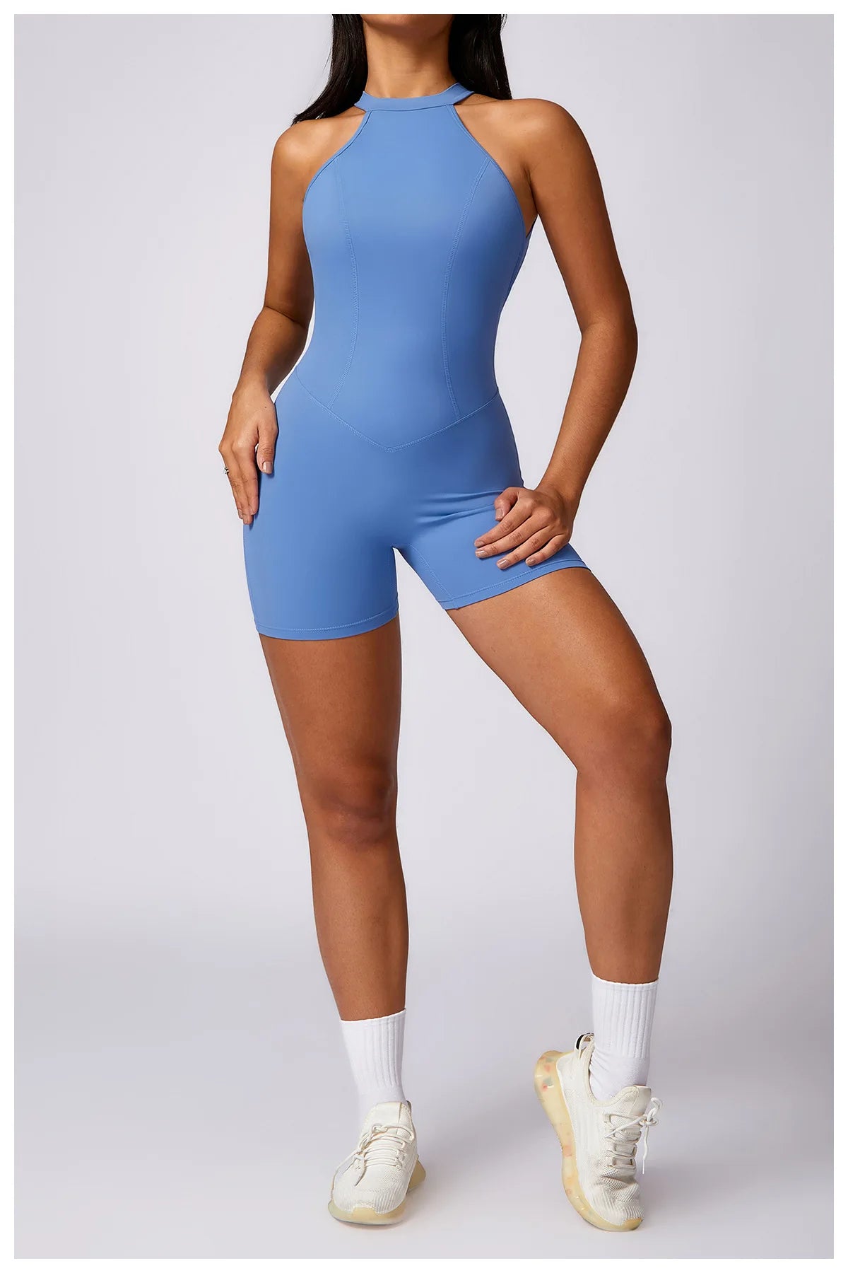 Ariana Backless Fitness Romper