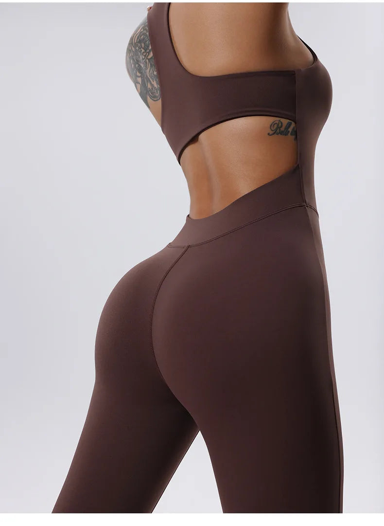 Keira Fitness Zipper Jumpsuit