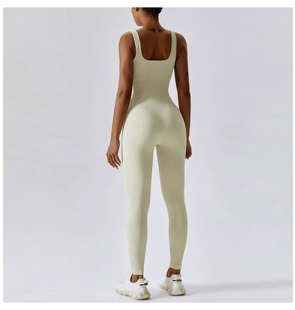 Aurora Ribbed Yoga Jumpsuit