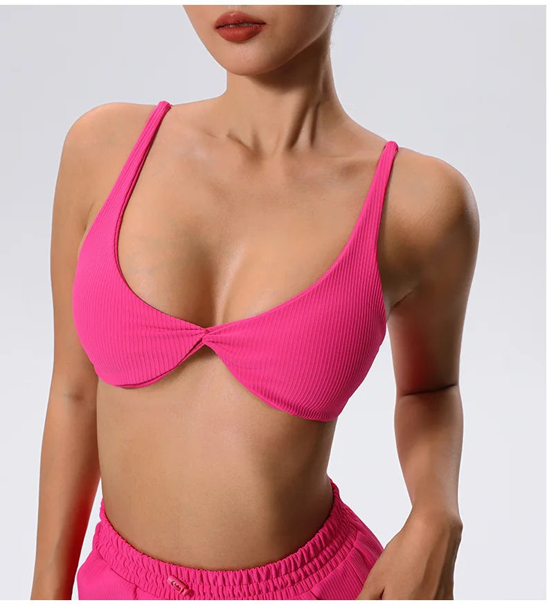 Ivy Ribbed Gym Bra