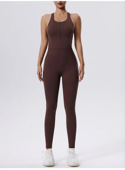 Keira Fitness Zipper Jumpsuit