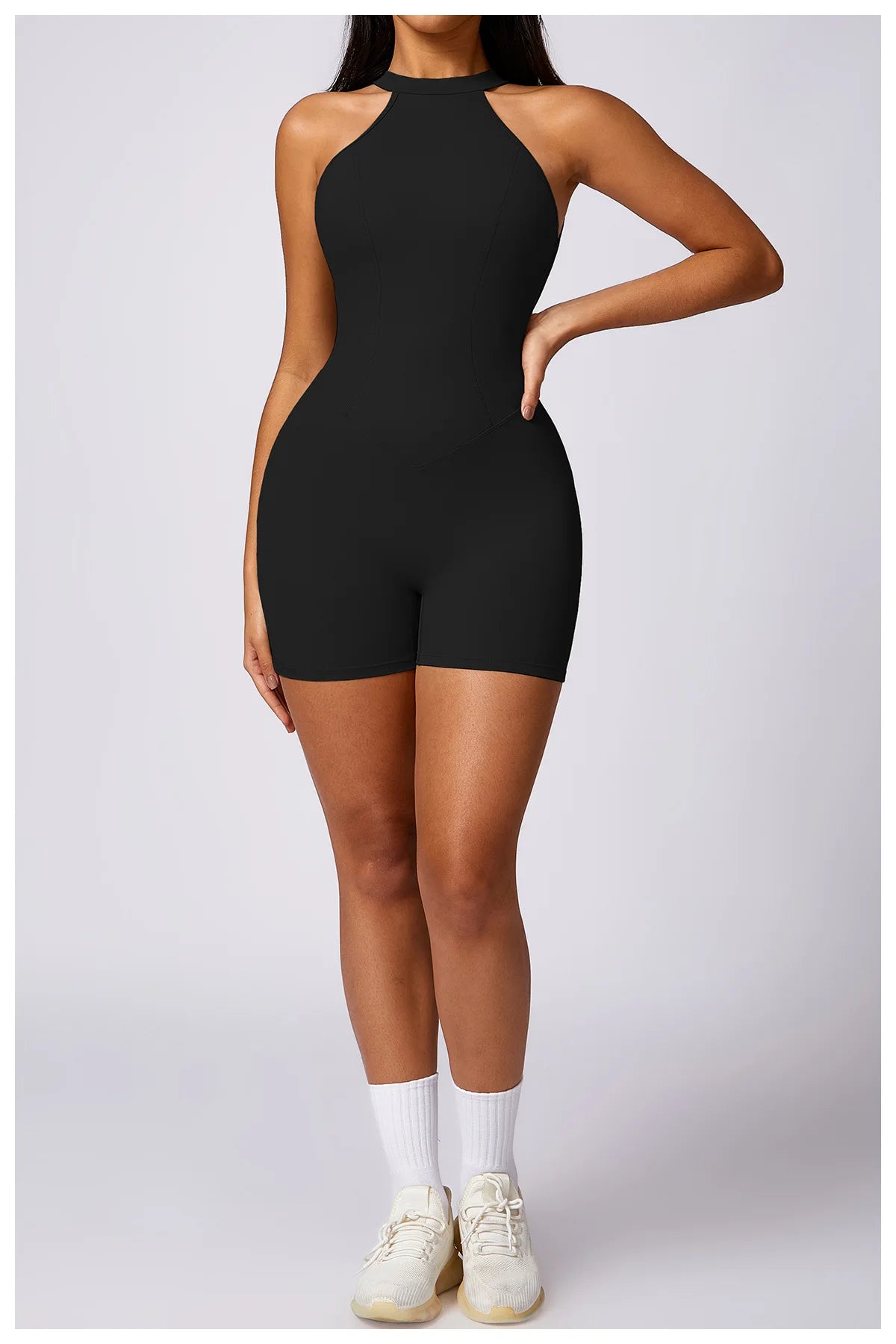 Ariana Backless Fitness Romper