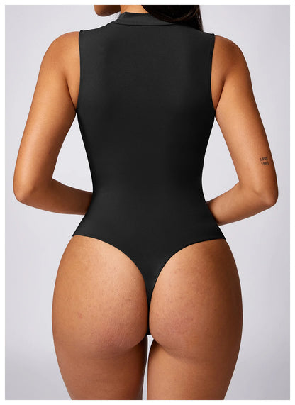 Lila Triangle Fitness Bodysuit