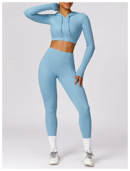 Elena Hooded Workout Top