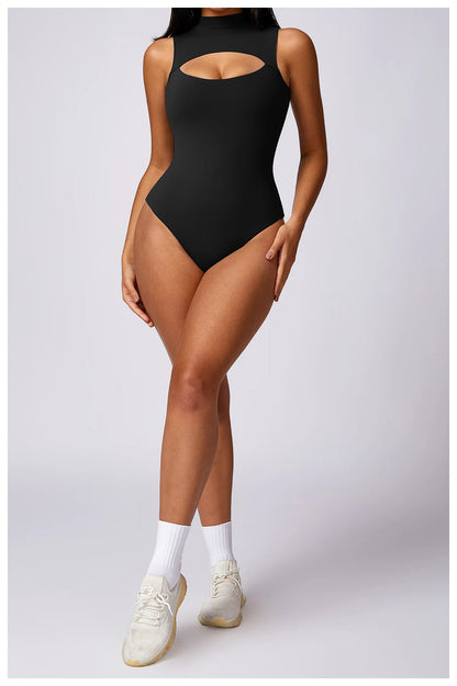 Lila Triangle Fitness Bodysuit