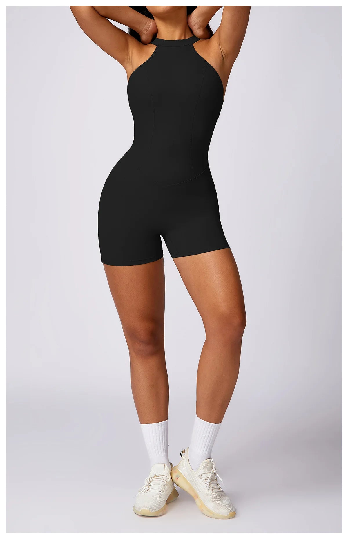 Ariana Backless Fitness Romper