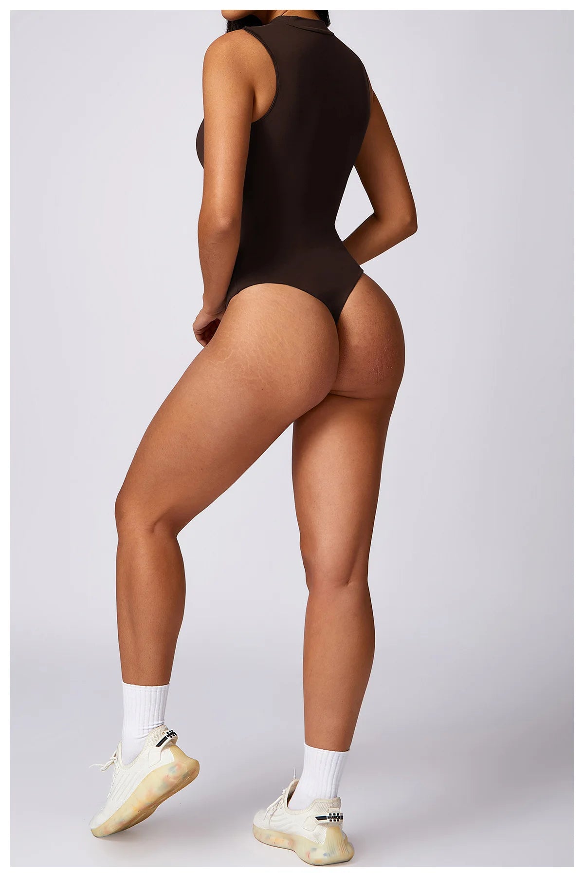 Lila Triangle Fitness Bodysuit