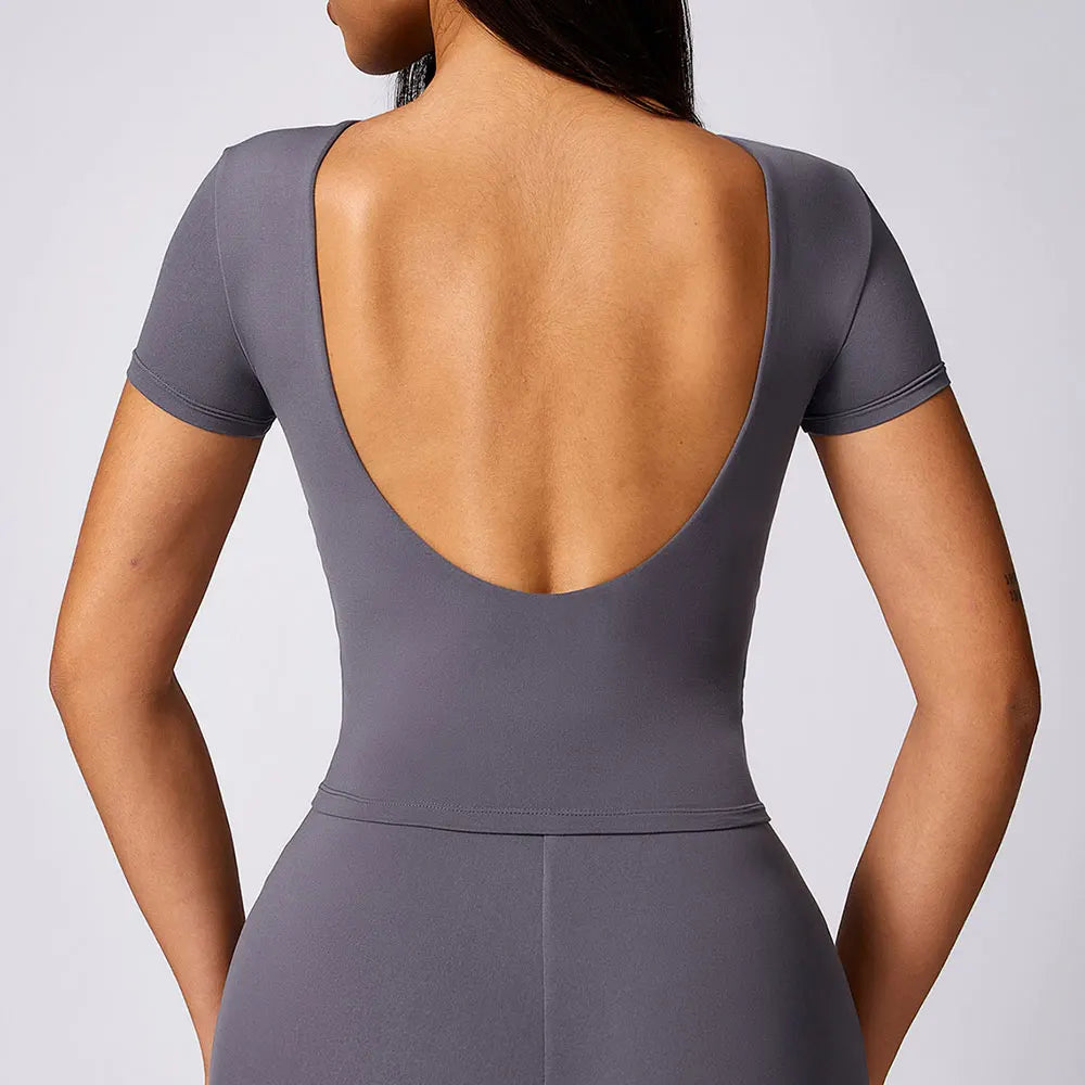 Juliet Backless Yoga Shirt