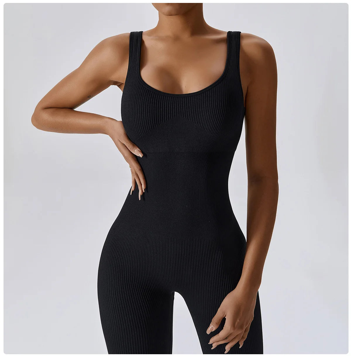 Aurora Ribbed Yoga Jumpsuit