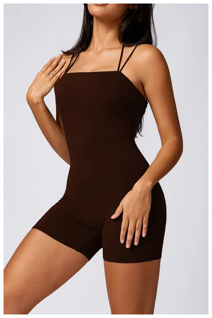 Keira Backless Fitness Bodysuit