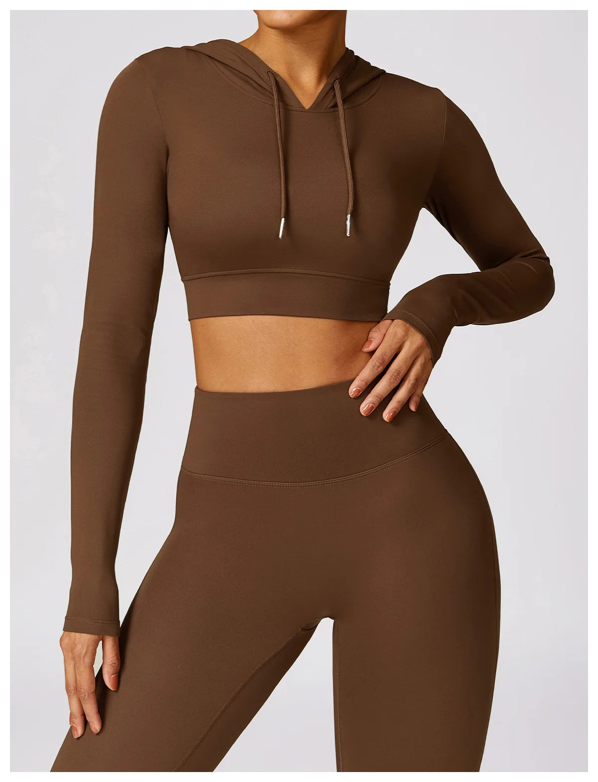 Elena Hooded Workout Top