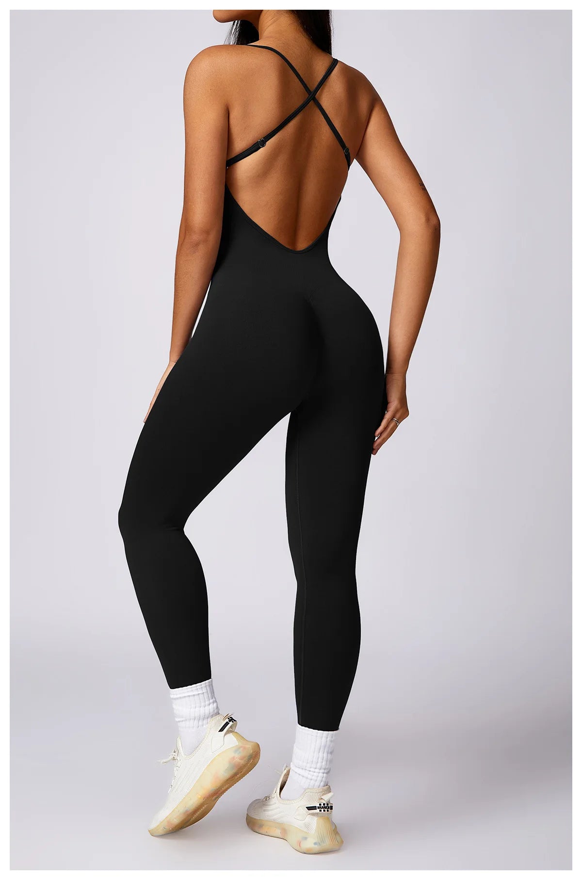 Aria Backless Fitness Romper