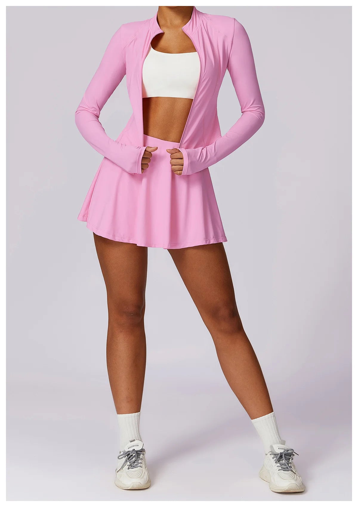 Daphne Solid Tennis Skirt