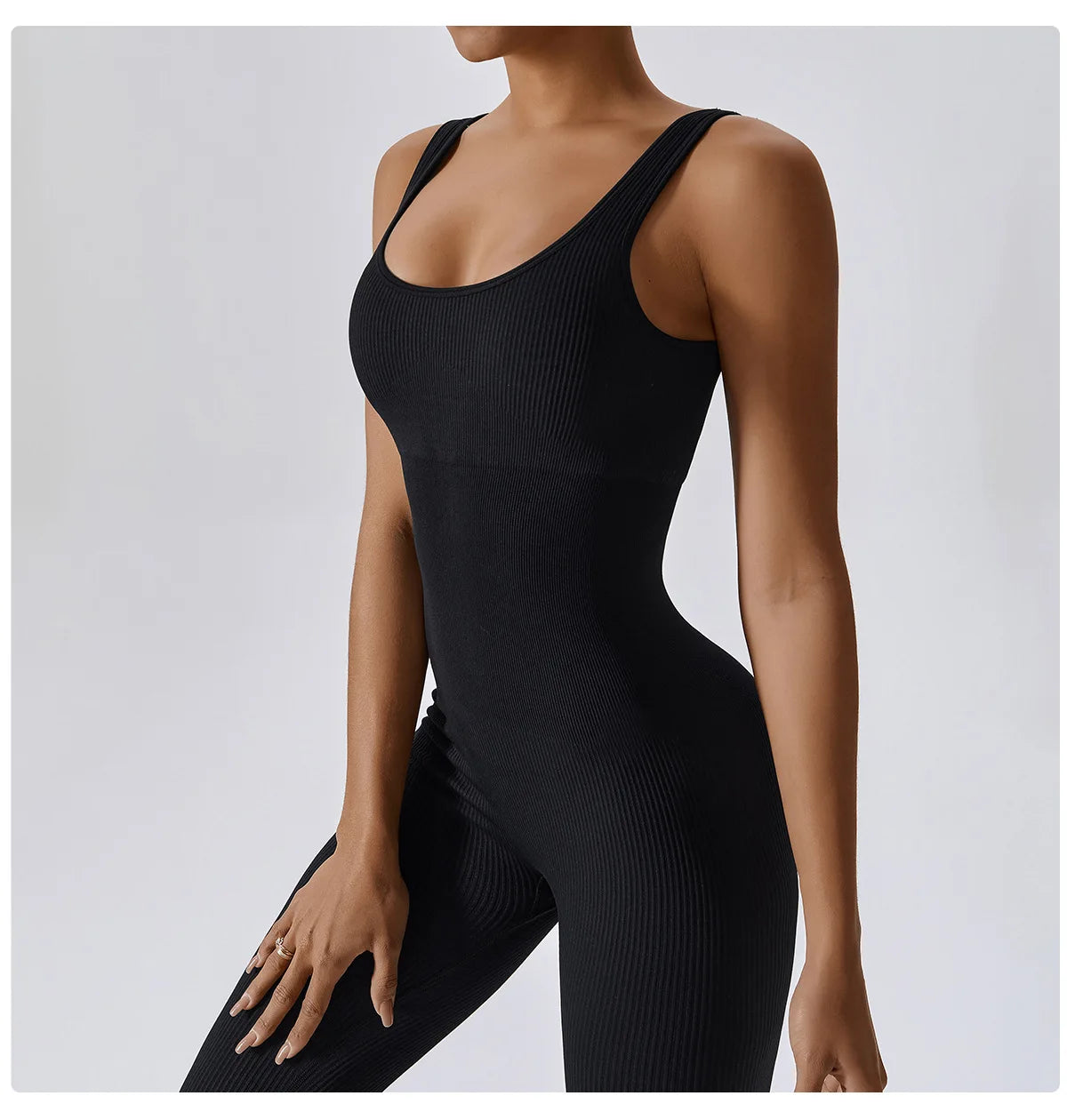 Aurora Ribbed Yoga Jumpsuit