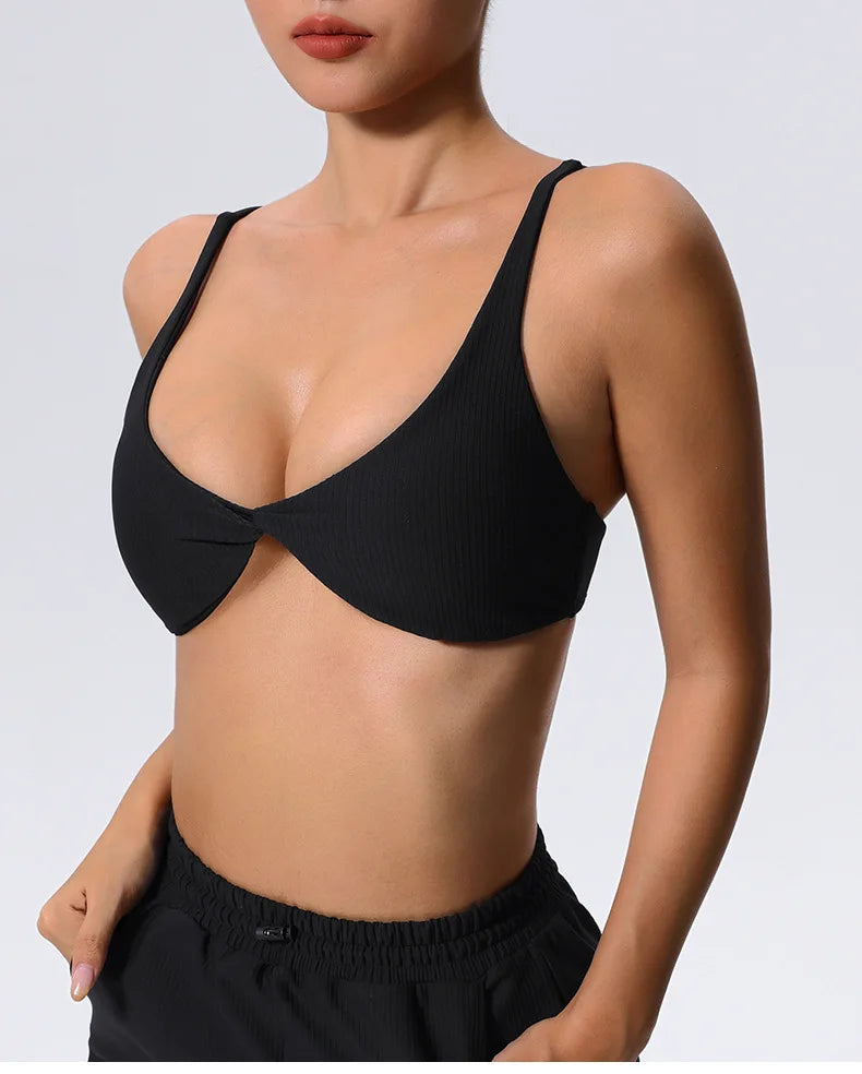 Ivy Ribbed Gym Bra